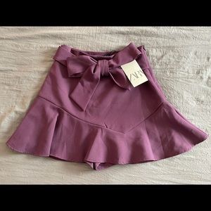 Zara High-Waist Purple Skort